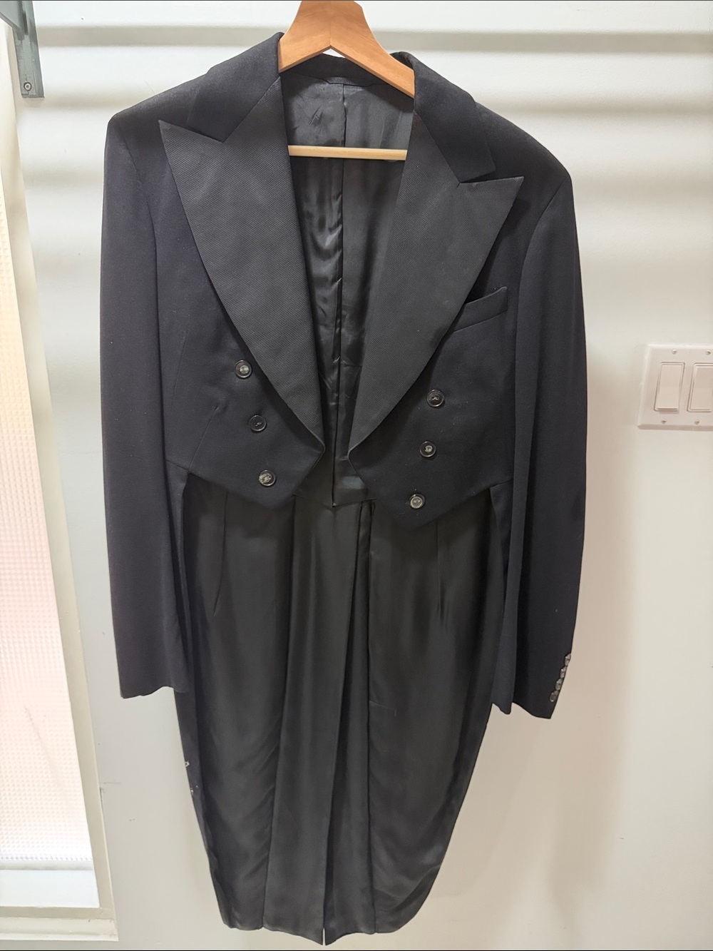 Classic Black Men's Tailcoat Tuxedo Jacket
